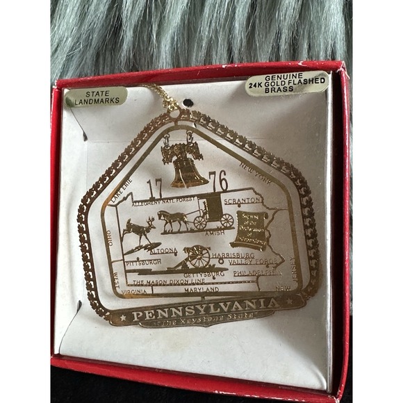 National Treasures Other - National Treasures‎ Pennsylvania State Ornament 1776 Keystone Amish Lake Erie…